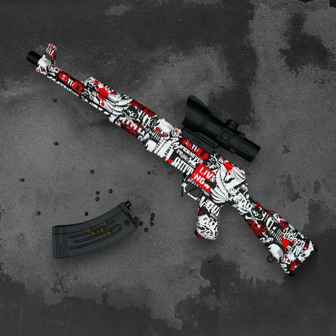 AK 47 Rot Gel Blaster Orbeez