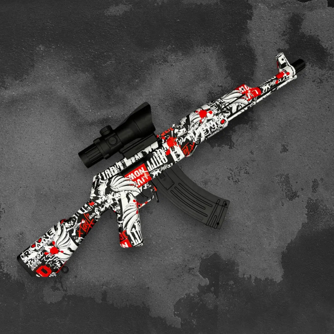 AK 47 Rot Gel Blaster Orbeez