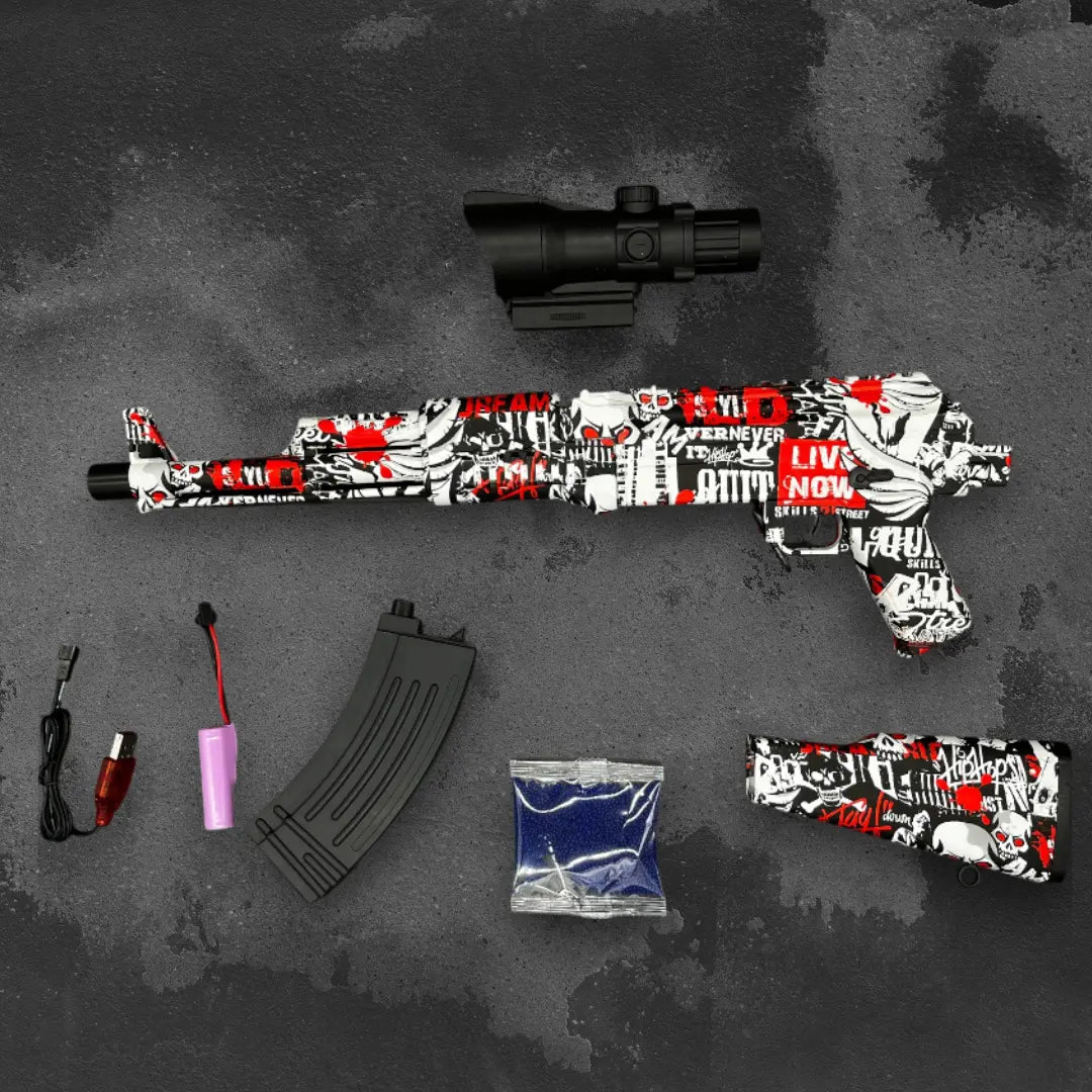 AK 47 Rot Gel Blaster Orbeez