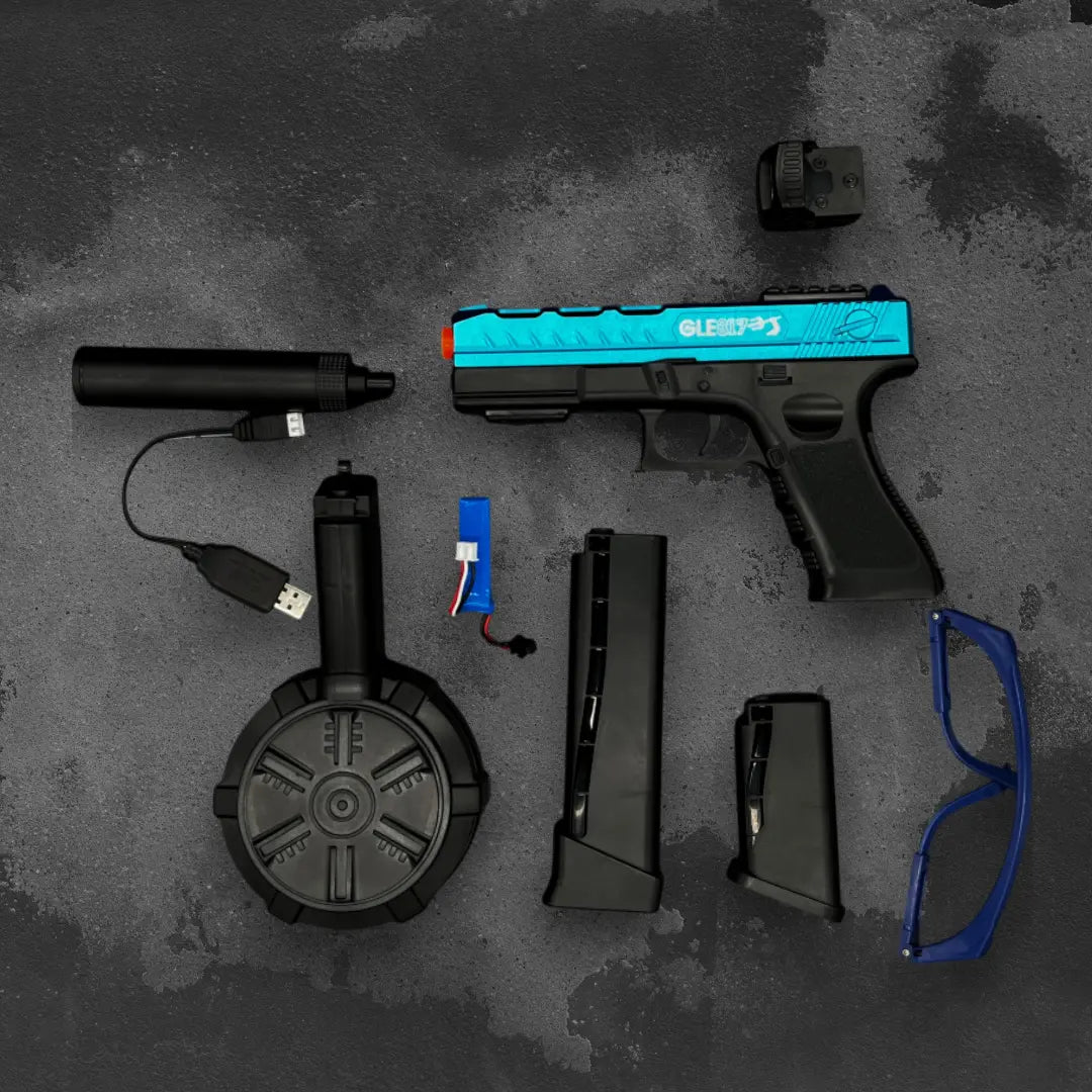 Glock 18 GLE817 Blau Gel Blaster Orbeez