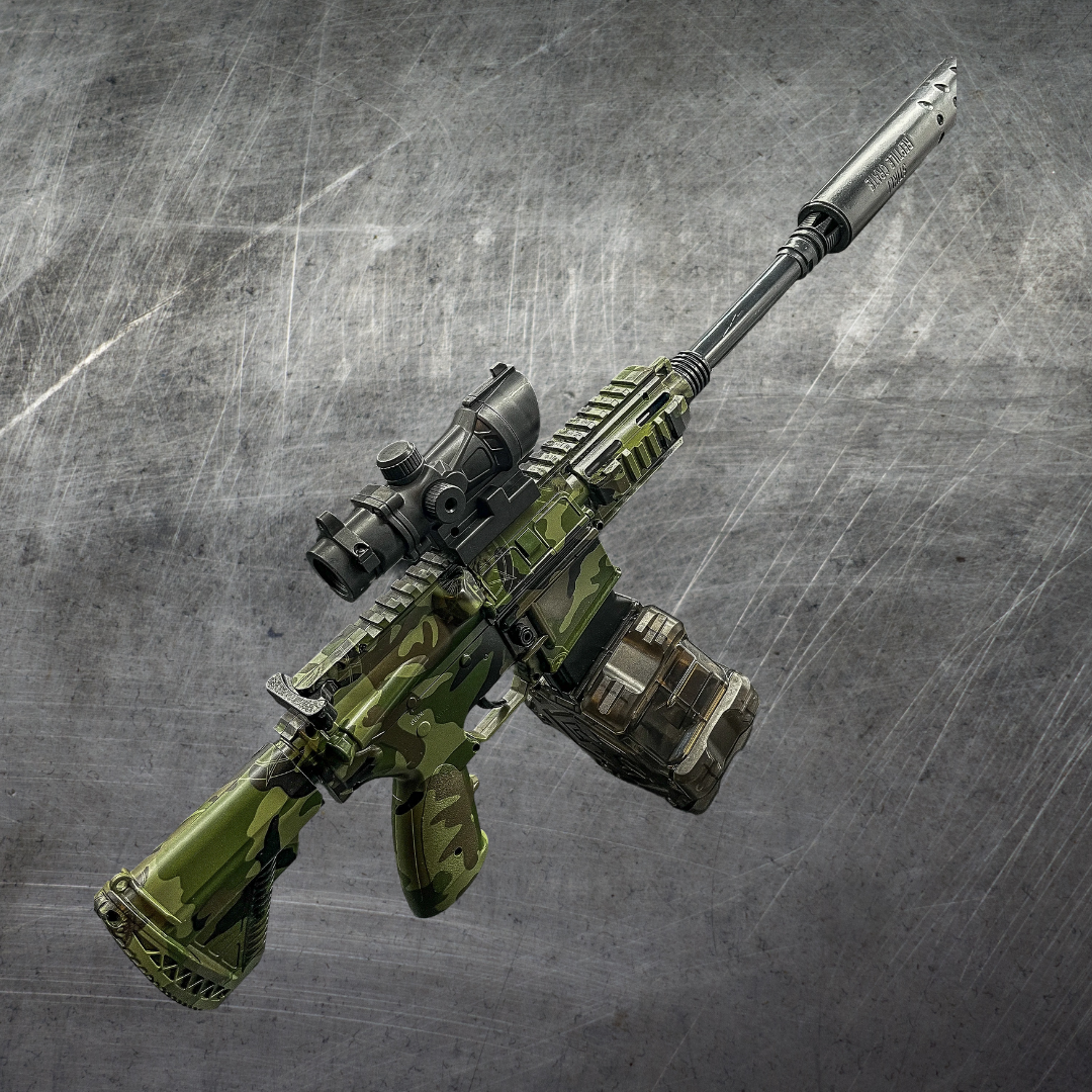 M4 Trommel Gel Blaster - Camo [+11.000 Orbeez]