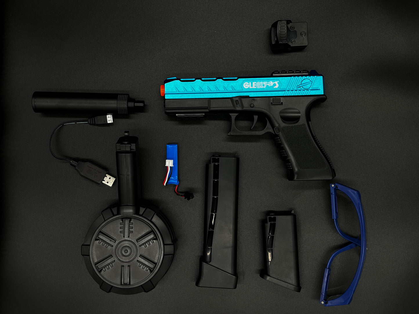 Glock 18 Gel Blaster - Blau [+11.000 Orbeez]