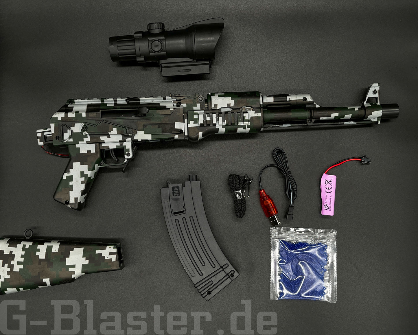 AK47 Gel Blaster - Camo [+11.000 Orbeez]